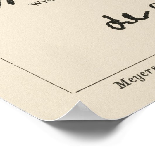 有名なサイン ポスター (角)