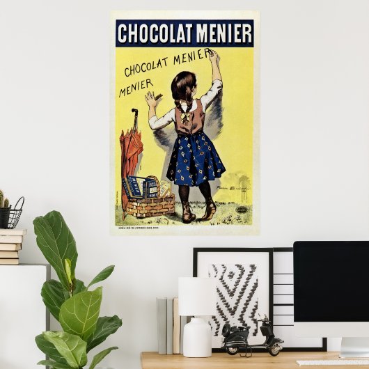 有名なショコラメニエヴィンテージ ポスター (ホームオフィス)