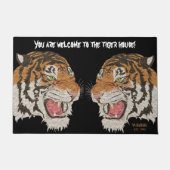 有名なタイガーハウスBlackへようこそ ドアマット (正面)