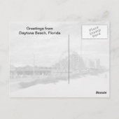 有名なデイトナビーチフロリダ ポストカード (裏面)