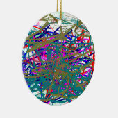 有名なデジタルアーティストの最初のスカウル;)キッズアート セラミックオーナメント (右)