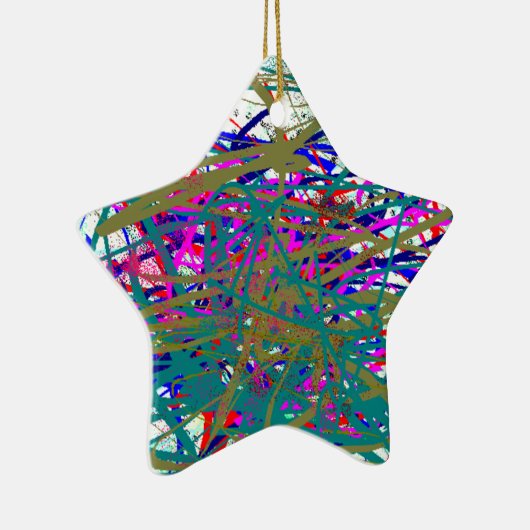 有名なデジタルアーティストの最初のスカウル;)キッズアート セラミックオーナメント (右)