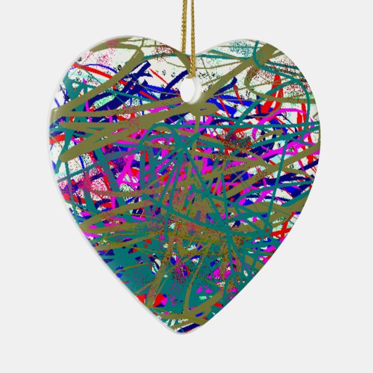 有名なデジタルアーティストの最初のスカウル;)キッズアート セラミックオーナメント (右)