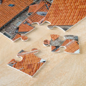 有名なドゥブロヴニク旧市街の屋根 – ダルマティア,クロアチア ジグソーパズル (側面)