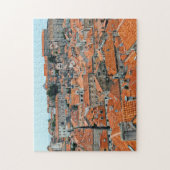 有名なドゥブロヴニク旧市街の屋根 – ダルマティア,クロアチア ジグソーパズル (縦)