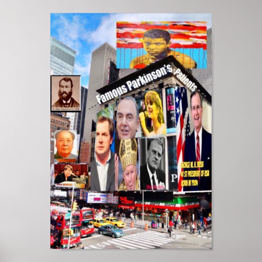 有名なパーキンソン病患者のポスター ポスター (正面)