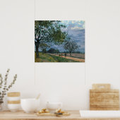 有名なビジュアルアーツアルフレッド・シスレー・ザ・ロード・from Ver ポスター (キッチン)