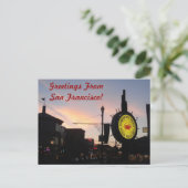 有名なフィッシャーマンズ・ワーフの看板 ポストカード (スタンド正面)