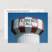 有名なフィレンツェY'all Water Towerポストカード ポストカード (正面/裏面)
