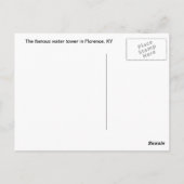 有名なフィレンツェY'all Water Towerポストカード ポストカード (裏面)