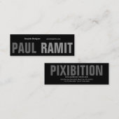 有名なフォント6の名刺 スキニー名刺 (正面/裏面)