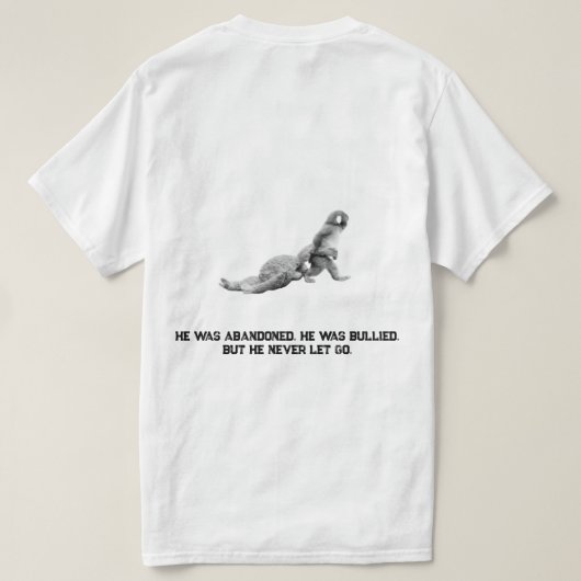 有名なミーム; おさるを殴れ Tシャツ (デザイン裏面)