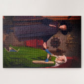 有名なヤン・ヴァン・アイク – アーノルフィン族のポートレート ジグソーパズル (横)