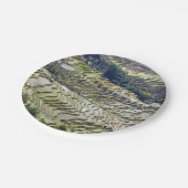 有名なユアンヤンライステラス – 雲南省、中国 ペーパープレート (アングル)