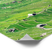 有名なユアンヤンライステラス – 雲南省、中国 ポスター (角)