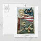 有名なユニオンバトルフラッグ – プレート1 - ポストカード (正面/裏面)