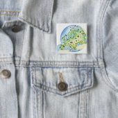 有名なヨーロッパのイラストレーションの地図 缶バッジ (インサイチュ)