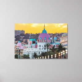 有名なラグジュアリーホテルホテルネグレスコinニースフランス キャンバスプリント