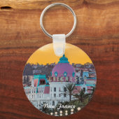 有名なラグジュアリーホテルホテルネグレスコinニースフランス キーホルダー (正面)