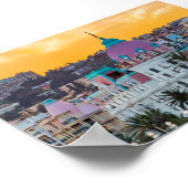 有名なラグジュアリーホテルホテルネグレスコinニースフランス ポスター (角)