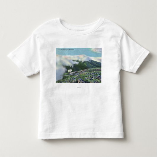 有名なラック式鉄道の眺め トドラーTシャツ (正面)
