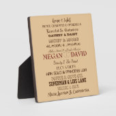 有名なラブストーリー フォトプラーク (正面)