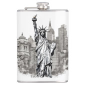 有名なランドマークデザイン フラスク (正面)