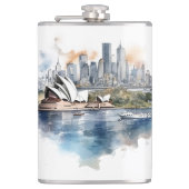 有名なランドマークデザイン フラスク (正面)