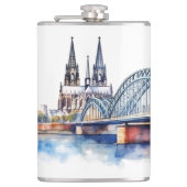 有名なランドマークデザイン フラスク (正面)