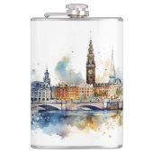 有名なランドマークデザイン フラスク (正面)