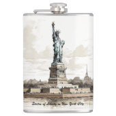 有名なランドマークデザイン フラスク (正面)