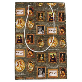 有名なルネッサンスの額縁の芸術 ミディアムペーパーバッグ