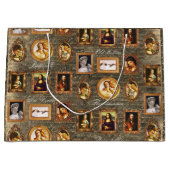 有名なルネッサンスの額縁の芸術 ラージペーパーバッグ (正面)