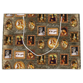 有名なルネッサンスの額縁の芸術 ラージペーパーバッグ