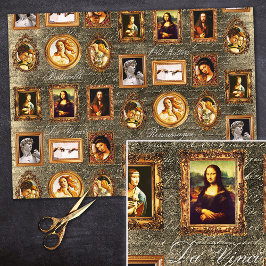 有名なルネッサンスアートフレームアンティークデクページ 薄葉紙