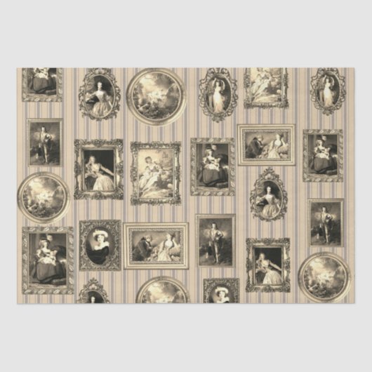 有名なロコアートフレームアンティークベージュデコページ 薄葉紙 (正面)