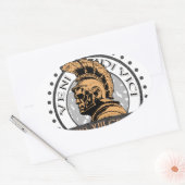 有名なローマンセンチュリオンのルシウス・ヴォレノ 楕円形シール (封筒)