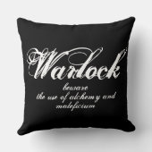 有名なワーロック魔女裁判のゴシック様式であなたの名前 クッション (裏面)