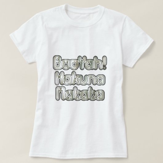 有名なヴィンテージブヤハクナマタデザイナーT Tシャツ (デザイン正面)