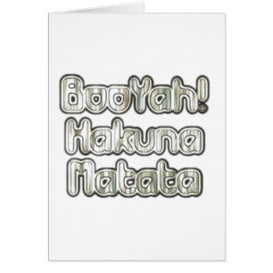 有名なヴィンテージBooYah Hakuna Matataイメージカード