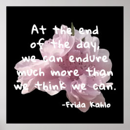 有名な人々による引用文- Frida Kahlo ポスター