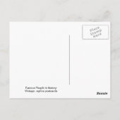 有名な人々，ホレイショ・ネルソン提督1758年～1805年 ポストカード (裏面)