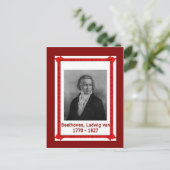 有名な人々,ルートヴィヒ・ヴァン・ベートーベン170-1827 ポストカード (スタンド正面)