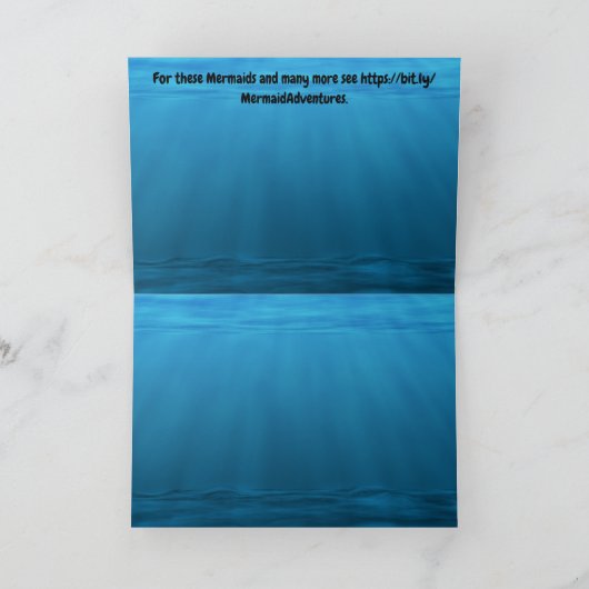 有名な人魚 カード (内部)