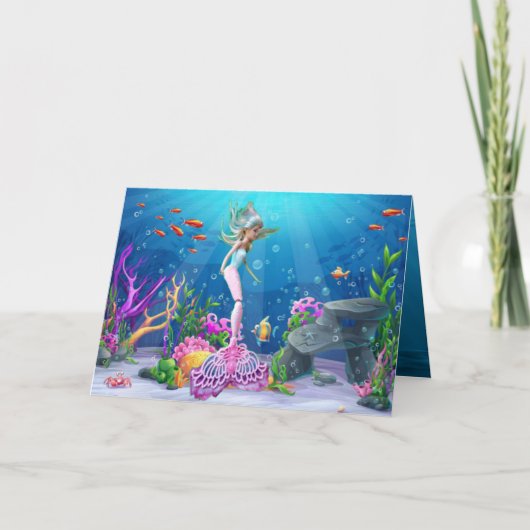 有名な人魚 カード (正面)