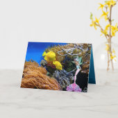 有名な人魚 カード (黄色い花)