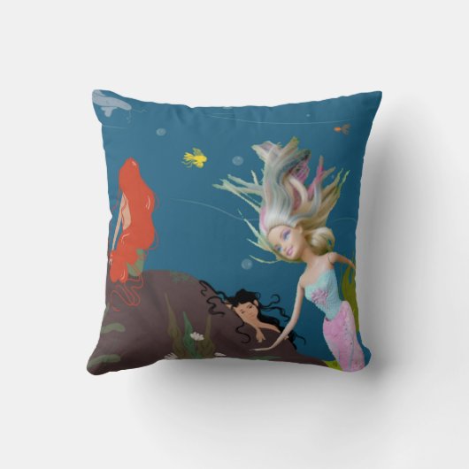 有名な人魚 クッション (裏面)