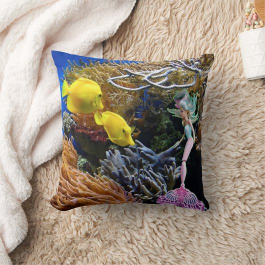 有名な人魚 クッション (ブランケット)