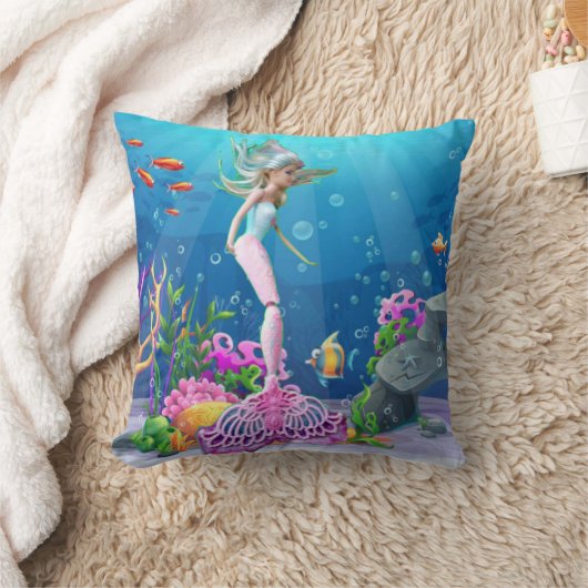 有名な人魚 クッション (ブランケット)