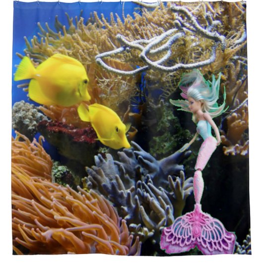 有名な人魚 シャワーカーテン (正面)